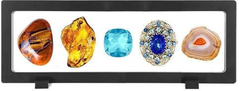 Grande Supporti Trasparenti 3d Cornice Flottante Trasparente Espositore 3d Galleggiante Supporto Per Espositore A Telaio Per I Gioielli Del Braccialetto Del Pendente Dell'Anello Dell'Esposizione (A)