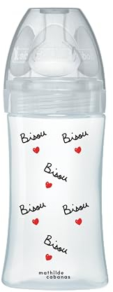 DODIE Biberon Anti Colique Tétine Plate X MATHILDE CABANAS - 270ml - débit 2