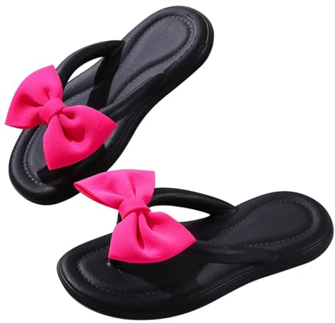 Agiyenna Sandali da Donna Estate Infradito Unicolori Ciabatte da Bagno con Fiocchi Stile Carino Suola Antiscivolo Infradito da Casa Morbide Pantofole Tempo Libero Ciabatte da Doccia Sandali Nuvole