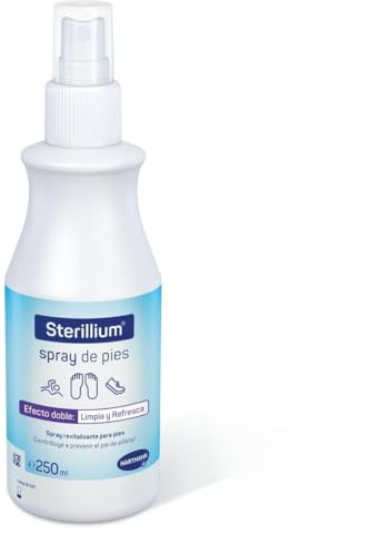 Sterillium Pies; Desodorante para Pies y Calzado; Spray; Protección 24h; Sin Residuos; Apto para Piel Sensible; Refrescante; 250ml