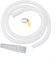 Tubo de drenaje de aire acondicionado blanco, manguera de drenaje de repuesto con abrazadera y conectores para lavadoras de aire acondicionado (1,5 m)