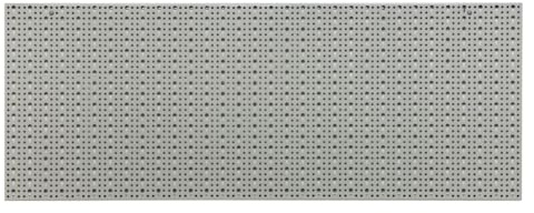 Kreher XXL Werkzeugwand, Lochwand, Lochblech aus Metall mit Schlüssellochung 25 mm. Pulverbeschichtet in Hellgrau, Stärke ca. 1 mm. Maße 98 x 46 x 1 cm.
