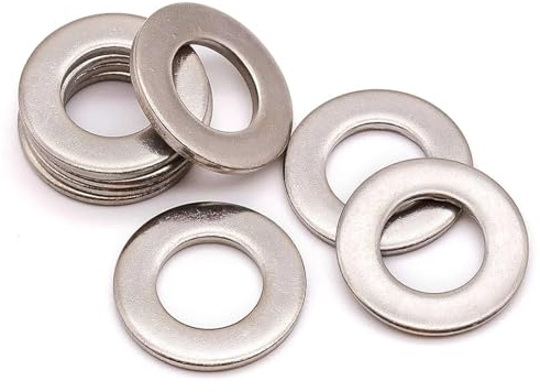 Blue Eyes Rondelle piatte in acciaio inox DIN 125 A2, rondelle per carrozzeria, rondelle piatte in acciaio inox, per viti e dadi e barra filettata (M8, 50)