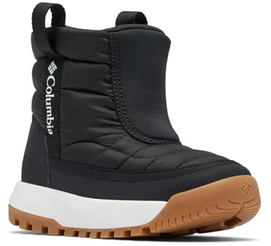 Columbia Snowtrot Mid, Stivali da neve Unisex - bambini e ragazzi, Black/Sea Salt Youth, 33 EU