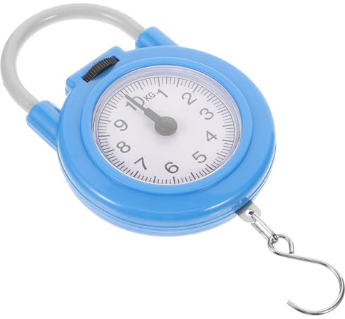 LIFKOME Kofferwaage Waage für Gepäckreisen Federmechanische Waage entsprungen Gewichtsskala Angelwerkzeuge Handheld Reiseskala Hakenwaage Fischwaage Federwaage Metall