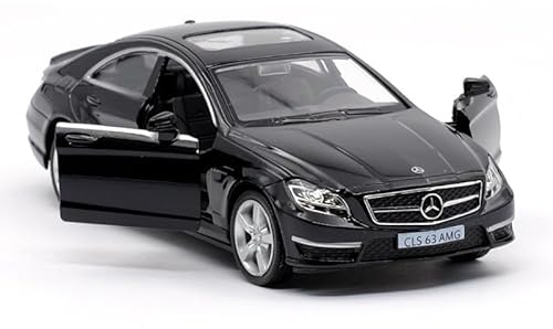 imtfzct 1/36 CLS 63 Modellauto, bringt die Zugfunktion des Spielzeugautos aus Aluminium zurück, Autogeschenke für Jungen und Mädchen (schwarz)