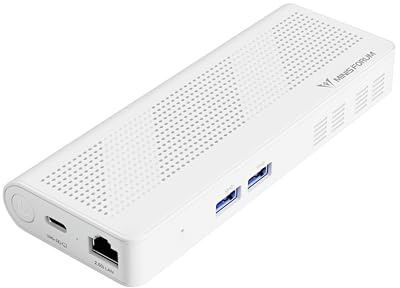 MINISFORUM S100 Mini PC Stick N100 CPU 4 core / 4 thread, fino a 3,4 GHz, scheda grafica UHD 8 GB LPDDR5 Single Channel/UFS2.1 256 GB, HDMI/USB-C, RJ45 2,5 G, USB 3.2 Gen 2x2