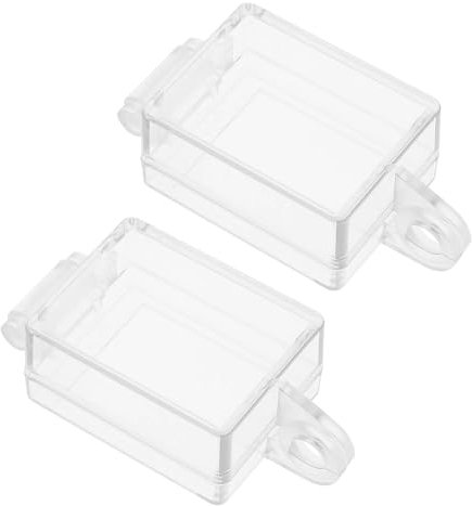 Be In Your Mind 2-teilige Schutzabdeckung für Bootsschalter Transparente Knopfschalterabdeckung Schutzfolie Not-Aus-Knopfabdeckung für KCD4-Knopf (23 X 28 Mm)