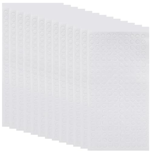 GORGECRAFT 2400 pcs Ruban Adhésif Double Face en Mousse Points Adhésifs en Mousse Plastique 3D Petits Points Ronds Double Adhésif en Mousse pour Cartes Papier Scrapbooking Albums Photos (6mm)