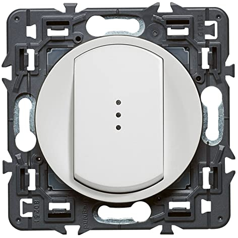 Legrand - Interrupteur ou va-et vient lumineux (voyant fourni) Céliane Soft - 10A - Blanc