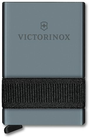 Victorinox Smart Card Wallet, 2-in-1 Portemonnaie mit Multitool, 10 Funktionen, Swiss Made, Kartenetui, Inkl. Geldscheinband, Sharp Gray (Grau)