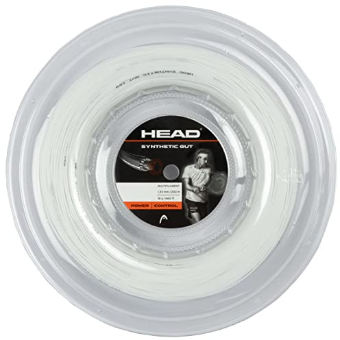 HEAD Synthetic Gut Tennis String 200m Reel, 16 Gauge, White