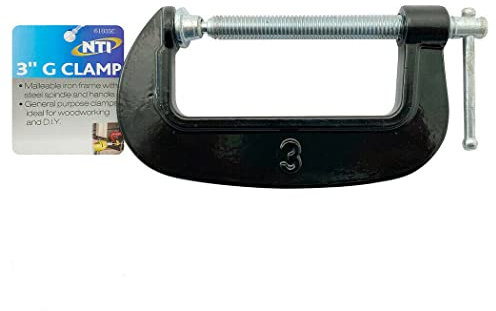 2 X Heavy Duty G Clamps - Iron Clamps | Wood Working, Welding Support Tool | DIY, 3 Inch | Set of 2 | for Woodworking, Welding & Building | Automotive Repair