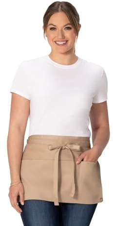 Chef Works Unisex Waitress Apron, Khaki, One Size