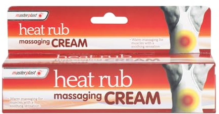 6X 70g MasterPlast Heat Massaging Cream, Deep Rub, Fast Relief, Soothing, Warm Massage for Muscle Discomfort (6 Tubes)
