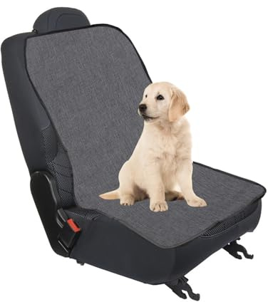 Fayemint Housse Siège D'auto Avant de Chien, Housse de Siège pour Chien, Imperméable Housse Siège Chien, Applicable Toute L'année, pour Tous Types de Véhicules (Gris)