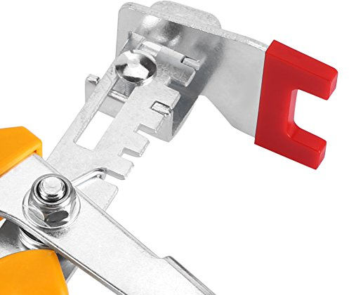 Brrnoo Altivador de Azulejos, Alicorte de Nivelación de Azulejos con Inserto de Reemplazo 1 por Ciento de Alicates de Piso Localizador de de Cerámica Instalación de la Herramienta de Baldos (YELLOW)