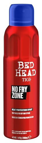 Bed Head by TIGI No Fry Zone Dry Heat Protectant Mist, 450°F Thermal Protection, 72-Hour Humidity Shield & Anti-Static Restyling Spray, 4.5 oz