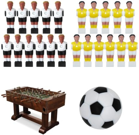 EN bordsfotboll spelset kreativa roliga bordsfotbollsfigurer | Kicker-figurer leksak för män fotbollsfans barn vuxna partner vänner spelkväll fest kul inomhus