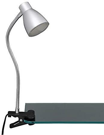 LED Klemmleuchte, Klemmspot, Klemmlampe, LED Platine, 3 Watt, 200 Lumen, Flexarm, titanfarbig