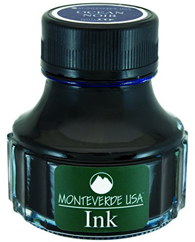 Monteverde Noir Collection 90 ml Ocean Noir Ink Bottle, Blue-Black