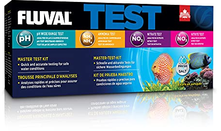 Fluval Master Test Kit for Aquarium Water, Freshwater & Saltwater Fish Tank Test