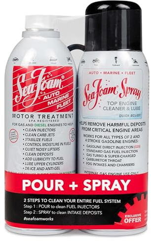 Sea Foam Motor Treatment and Intake Cleaner Combo Pack, SF-SS, 16 oz and 14 oz