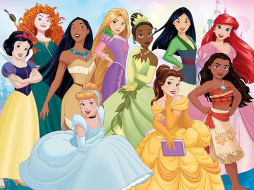 PRIME 3D , Disney Princess , 3D Lenticular Jigsaw Puzzle , 61cm x 46cm - 200 pcs , Games & Puzzles , Ages 6+