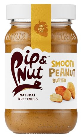 Pip & Nut - Smooth Peanut Butter (6 x 300g) | Natural Nut Butter, No Palm Oil, No Added Sugar, Hi-Oleic Peanuts, High in Unsaturated Fats, Gluten Free, Vegan, Dairy Free