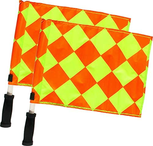 ND Linesman Flags Diamond Football Rugby - Red/Yellow - New