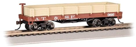 H0 track – Old-Time Wood Gondola Santa Fe freight wagon