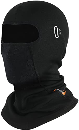 WEST BIKING Sturmhaube Motorrad Winter Herren Skimaske Winddichte Atmungsaktiv Warme Gesichtsmaske, Fahrrad Sturmmaske Balaclava Damen Motorrad Sturmhaube Winter Thermo Fleece Maske (C-Black)