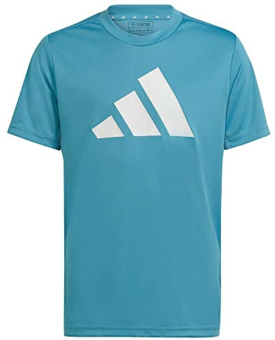 adidas Camiseta de Manga Corta Infantil Training Essentials Azul Claro