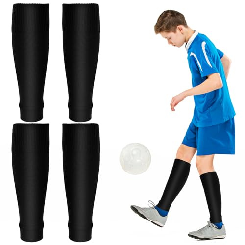 Abeillo 2 par Fußball ärmar tuber sportsocken, Atmungsaktive trainingssocken für Kinder Jungen Radfahren Laufen Basket Fußball Stutzen
