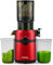 Cold Press Juicer Machines,Fretta Slow Masticating Juicer with 108mm &1.0L Hopper for Whole Fruits and Vegetables,200W Self Feeding High Yield Juice Extractor,BPA Free Tritan, (Red)