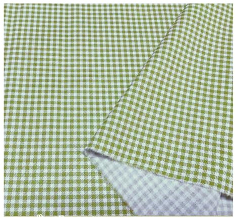 Amateschitz Bomullstyg rutig twill bomullstrasa stretch rutiga tygpaket rent bomullstyg rutor lapptäcke metervara tyger för sömnad, rutig 1 cm och 3 mm gulgrön 1 m x 1,6 m