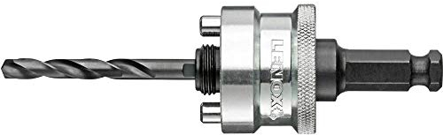 Lenox 1768812 Quick-Change Arbre pour Scie Trépan, Argent/Noir, 14-30 mm/9,5 mm
