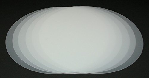 Vogt Foliendruck GmbH Tischset transparent abwaschbar 38 cm rund 6-teilig