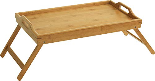 Zeller 25273 Vassoio da Letto in bambù 50 x 30 x 21 cm