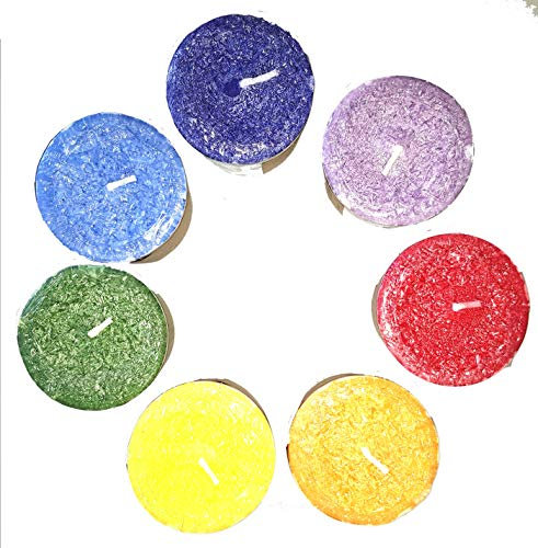 640 Set Feng Shui Chakra candela votiva candele profumate, in 100% Palma con aeth. Olio...