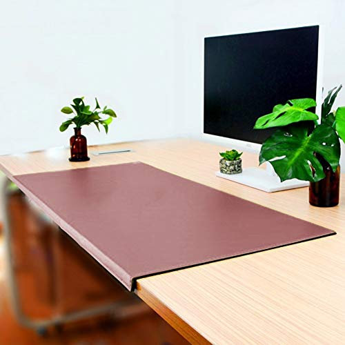 Kunstleder Schreibtischunterlage mit Kantenschutz,genähter kante,erweiterte rutschfeste Schreibunterlage-Schreibtischauflage-Schreibmatte,Laptop-Tastatur Mauspad,Tischunterlage