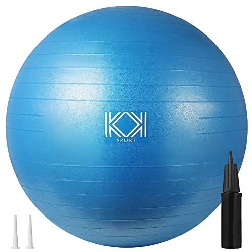 KK Exercise Ball Anti-Burst Gym Ball, Fitness Ball For Yoga, Pilates Training, Swiss Ball With Hand Pump