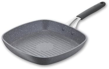Lagostina Tempra® Mineral Grill 26x26cm, rivestimento minerale, padella antiaderente, sicuro, facile da pulire, adatta all'induzione, 012163040926