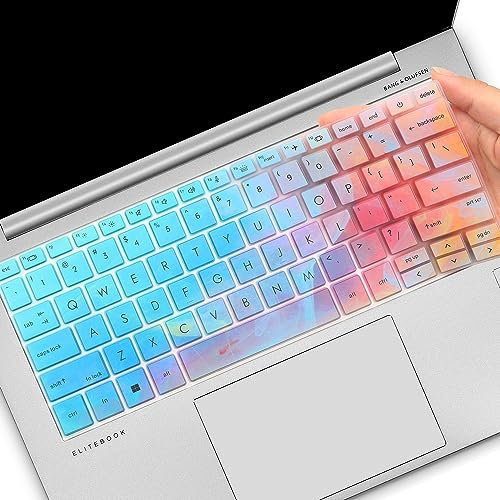 Bunte Tastaturabdeckung für HP EliteBook 830, 835, 840, 845, 1040, G9, G10, 2024, 2023, 2022, 13,3, 14 Zoll (35,6 cm), Laptop-Zubehör, Tastaturschutz (Nicht Geeignet für 830/840/845/1040 G8 G7)