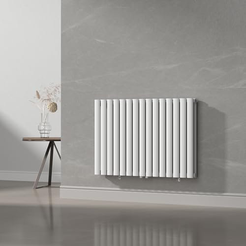 [neu.haus] Radiateur à Panneaux Double Radiateur Design Radiateur Plat Chauffage Central pour Salon Chambre Salle de Bain 1180 W Acier 60 x 90 cm Blanc