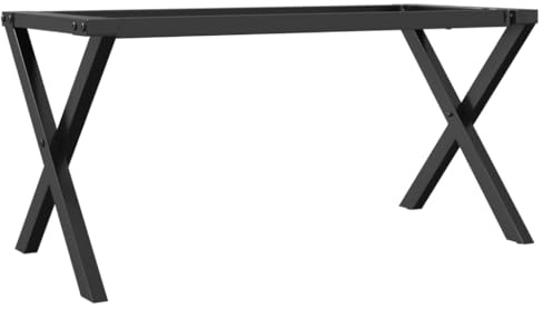 vidaXL Patas de Mesa de Centro Estructura X Acero 80x40x43 cm, Pata de Mesa Auxiliar, Pata de mesita Auxiliar, Pata de Mesa de Metal