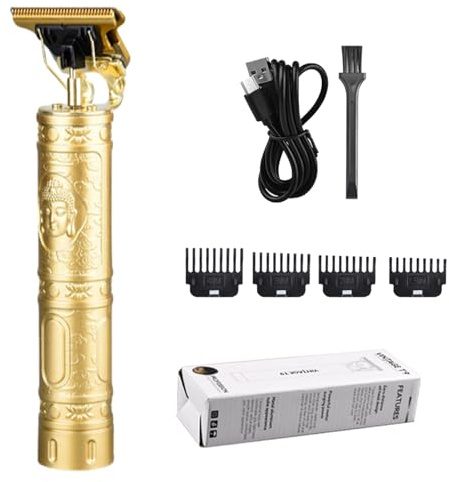 Cortador de cabello hombres | Men de recortador de cabelo profesional | Cero Clipper de cabllo inalámbrico con hueco cero | Máquina de corte de cabello de batería para cortar contornos de barba de r