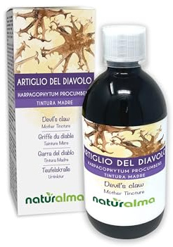 Garra del diablo o Harpagófito (Harpagophytum procumbens) raíces Tintura Madre sin alcohol Naturalma - Extracto líquido gotas 500 ml - Complemento alimenticio - Vegano