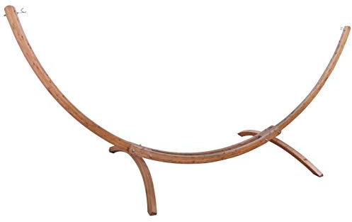 XXL Hängemattengestell (FSC© 100%) wetterfestes Holz Lärche verzinkter Beschlag für KingSize Hängematten 420 x 167 x 160
