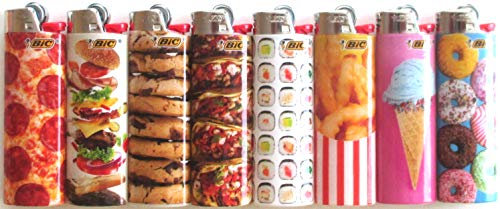 BIC Lot de 8 briquets série Foodie